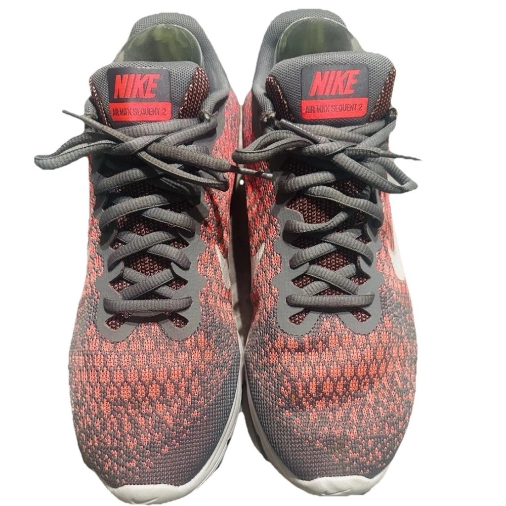 Nike Air Max Sequent 2 Grey Punch Size 9.5 Men’s Athletic Lightweight